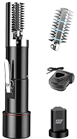 Cordless Electric Fish Scaler Set, Powerful Dynamic Fish Scaler with 2000mAh rechargeable batteries，Easily Remove Fishscales without Fuss Or Mess for Chef and Home Cooks Fish Cleaning tools
