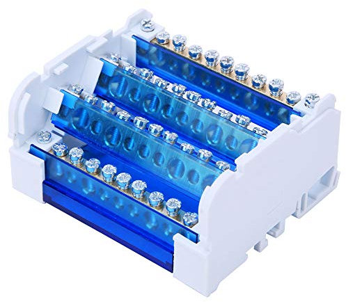 Scatola di distribuzione terminale, scatola di distribuzione terminale 4 livelli scatola di giunzione 411 cablaggio morsettiera distribuzione di potenza Din Rail ingegneria elettrica Copertura antipol