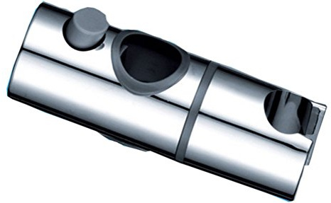 AYULYA Duschkopfhalterung, verstellbare ABS-Chrom-Duschstange Kopfhalter Schieberstange Klemmhalter Halterung Duschsitzheber (30 mm) (Farbe: Silber)