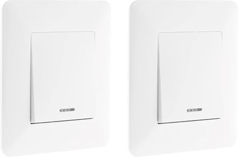 Interrupteur va-et-vient à voyant 10A Blanc - Artezo (Lot de 2)