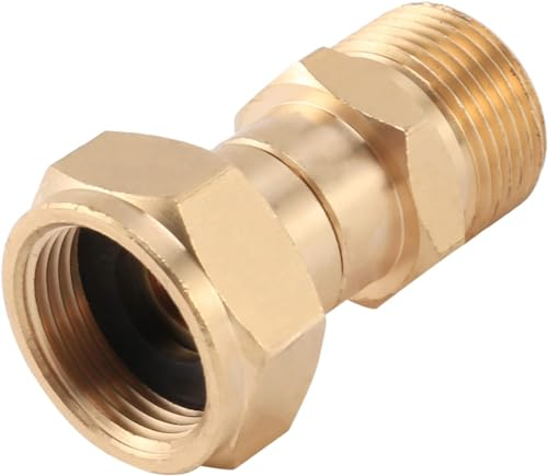 Dytabepl Drehgelenk für Hochdruckreiniger, Knickfreie Pistole ein Schlauchanschluss, Metrische Verdrehsicherung M22, 14 Mm Anschluss, 3000 Psi