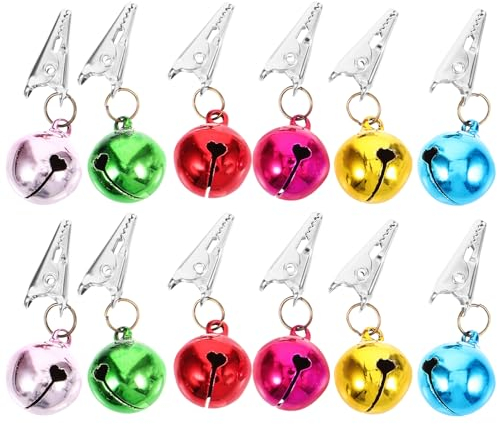Ciieeo 3 Sets Bartglocken-Clip Weihnachtsschmuck für Männer Weihnachtsmann-bart-Haarschmuck Mini-Weihnachtsbaum- Stück * 3
