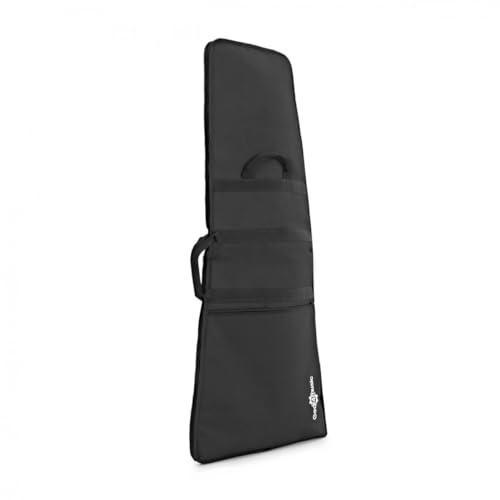 gear4music Borsa per chitarra elettrica con interno imbottito, nera