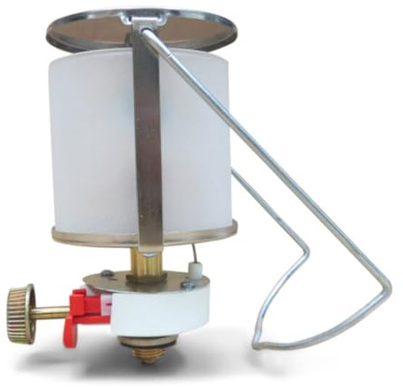 DN Autogas Parts Gas Campinglampen mit Piezozündung und Metallgehäuse