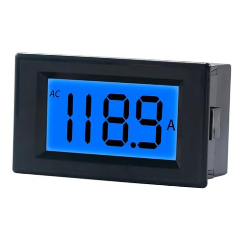 Amperímetro digital con pantalla LCD D85-240T, CA 50 A, CA 220 V 380 V, instrumento de medición eléctrica digital, blanco y negro, 1 unidad(Black,0-10.00A)