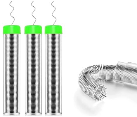 3 Stücke Lötzinn 0.8mm, Lötzinn Bleifrei mit Kolophonium kern, Lötzinn mit Flussmittel 5g, Solder Wire, Lötdraht für die Reparatur und den Heimwerker von Elektronischen Elektrischen Lötkomponenten