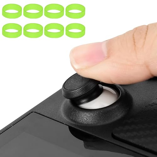 Anillo protector de goma compatible con ASUS ROG Ally/Steam Deck/PS5/PS4/Nintendo Switch Pro Controller - Accesorios de protección de agarre duraderos (verde)