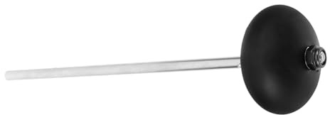UPKOCH Trommelschlägel aus Edelstahl mit Gummikopf Vielseitig Einsetzbar für Carillon und Marimbas Handgelenkermüdung Schwarzes Elegantes Design für Professionelle Musiker