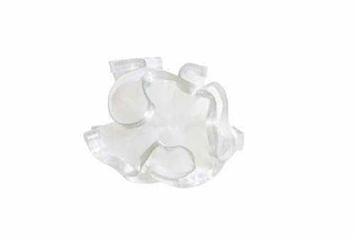 INNA-Glas Tropfenfänger ALEANDRO aus Satin, weiß, 10cm, Ø5cm - Kerzentropfschutz