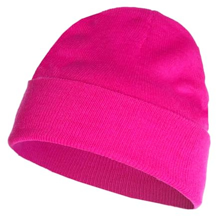 Werownsgso stickade hattar, beanie mössa herr, herr tunn vintermössa, klassisk mössa herr dam för kalla dagar, utomhus, Neonrosa, one size