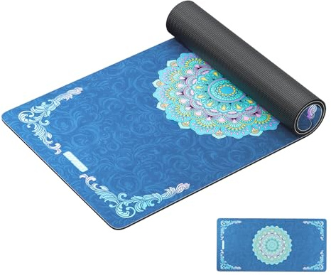 HAPBEAR Yogamatte XXL- Extra Groß Breit Yoga Matte, Sportmatte Fitnessmatte Rutschfest 198cm x137cm/183cm x122cm/183cm x116cm,Ultra Haltbar, Gymnastikmatte für Pilates, Gym, Zuhause, Workout