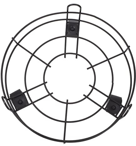 Gatuida Supporto Porta Vasi Rotondo in Ferro con Ruote Girevoli Base Mobile per Piante con Sottovaso Antiribaltamento Carrello Portafiori Resistente per Giardino e Interni