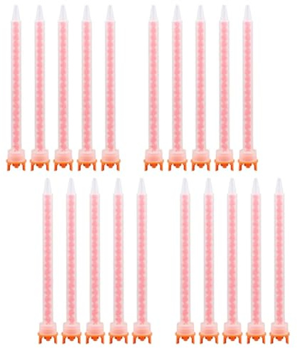 Wadakada Kleberpatronen-Mischdüsen 20pcs Epoxy Mischdüse Statische Mischdüse MFHX08-18T (4: 1/10: 1 Verhältnis)