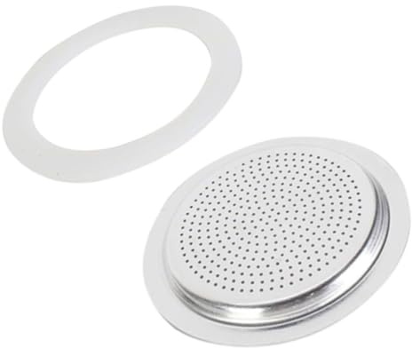 Joint d'étanchéité en silicone, rondelle de rechange et filtres for cafetière italienne (expresso, moka), accessoires for cafetière(9 cup+sieve)