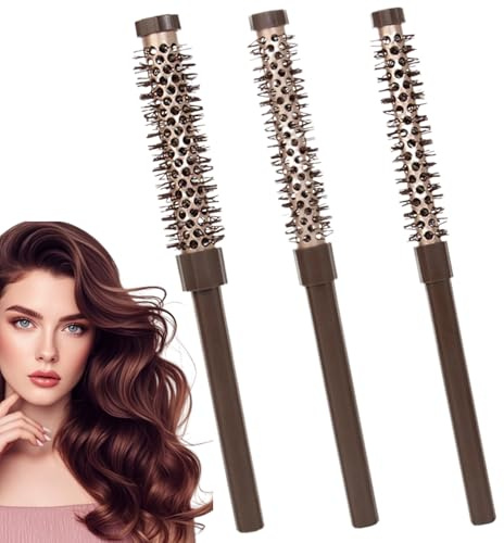 Hair Comb Round Brush | Styling Combs Blow Drying Round Brush Set | Professional Rolling Brushes for Women, Men, Styling, Lifting, Curling Thin Short Hair