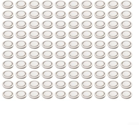 Grille d'aération ronde en ABS de 50 mm pour armoires et rangement de chaussures avec bouchon d'aération en blanc, noir, gris, marron pour armoire, lit tatami, meubles, grille d'aération (blanc)