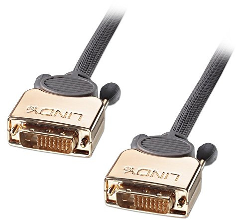 LINDY Câble DVI-D Gold Dual Link, mâle/mâle, 0,5m
