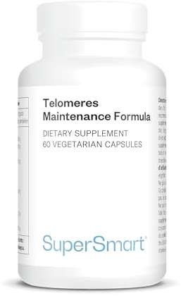 Supersmart - Telomeres Maintenance Formula - Contient des Antioxydants Naturels Puissants (Catéchines de Thé Vert, Carnosine, Gamma-Tocotriénols) | Sans OGM - 60 Capsules Végétariennes