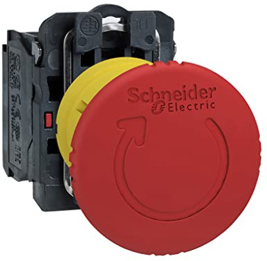 Schneider Electric Harmony XB5 Not-Aus/Not-Halt-Schalter, XB5AS8442 | Kunststoff, Drehentriegelung, 22mm, Pilz 40mm, 1Ö