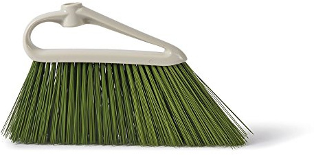 Perfetto Balai pour extérieur, Jardin, Maison, en Plastique, Couleurs du Manche : Gris Mat ; Couleurs des branchettes : Vert Mousse, 34 x 5 x 20 cm