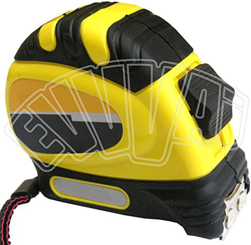 5 MT - 19 MM FLESSOMETRO 3 STOP CON CALAMITA METRO FLESSIBILE A NASTRO RULLINA
