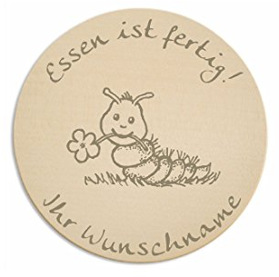 'Sticky Jam Breakfast Board for Children Cute Caterpillar desired engraving Persons – Breakfast Board Breakfast Plate Children's Melamine Tableware Children's Cutlery