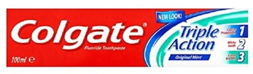 Colgate Triple action original-mint fluorid-zahnpasta 12 x 100ml