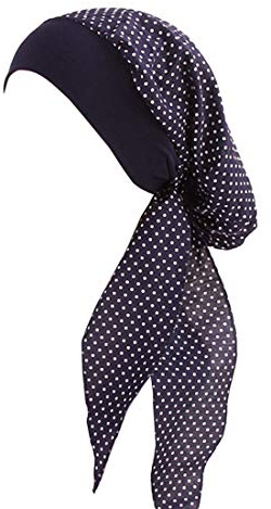 YONKOUNY Damen Kopftuch Chemo Sommer bedruckte Schal Turban Kopftücher Headwear Bandana Beanie Mütze für Krebs, Chemo, Haarausfall (#4)