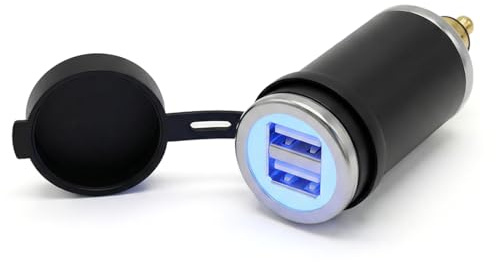 Cliff-Top USB-DIN-Ladegerät (Hella) für Motorrad, 4,6 A, kompatibel mit BMW-Motorrädern (rechts)