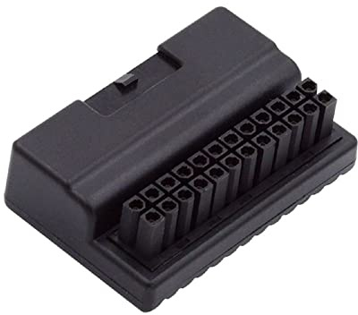 cablecc Overmold 90 Degree ATX 24Pin Female to 24pin Male Power Adapter Mainboard Motherboard for Desktops PC Supply