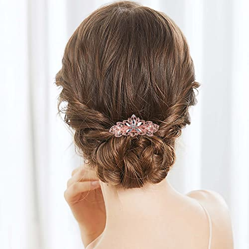 Yienate Fancy Schmetterling Strass Haarspange Pin Barrette Gold Kristall Hochzeit Haarnadeln Barrette Funkelnd Braut Kopfbedeckung Kristall Haarspange Haar Glänzend Haarhalter Zubehör Für Frauen