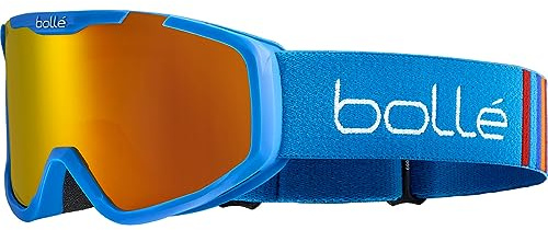 Bollé ROCKET PLUS Ski-Maske für Kinder - UV-Schutz - Komfort & klare Sicht Rennblau, Vermillon Cat 2, Skibrille, S, Unisex Kinder