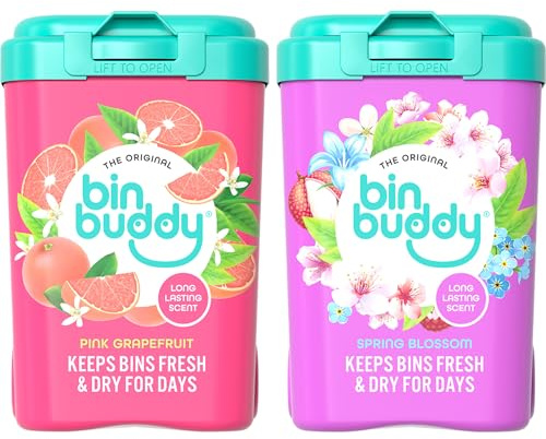 Bin Buddy Bin Freshener Deodoriser Powder (Mixed Scents) Pack of 2