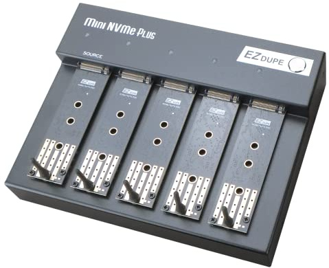 EZ Dupe Duplicador M.2 NVMe y SATA de 1:1 – Copiadora y clonador de Disco Duro SSD M.2 (Mini NVMe Plus