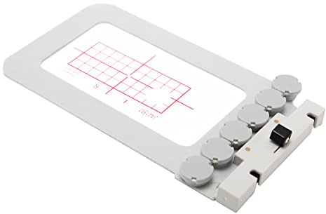MagnaHoop RE10B Magnetischer Rahmen für Janome MC 500E 400E 550E Memory Craft Elna Expressive 830 830L, Metall-Magnet-Stickmaschinen-Schärpe Rahmen (9,9 x 4,1 cm JA415M)