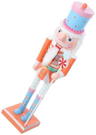 UTHCLO Statuetta Di Natale Nutcracker Legno Decorazione Natalizia Per Casa e Ufficio Per Feste e Rassemblementi Festivi
