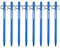 Zeltheringe, AVOFOREST Heringe erdnägel stabil, Heringe Camping, Zeltzubehör, Lange und robuste Erdnägel,ideal für normalen und harten Boden,20cm Ultraleicht Aluminiumlegierung (blau, 8)