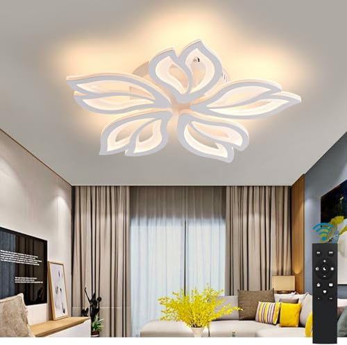 Sky angle LED-Deckenleuchte mit Fernbedienung, Verstellbares Licht 65 W 7800 LM, Acryl-Deckenleuchten für Schlafzimmer Wohnzimmer