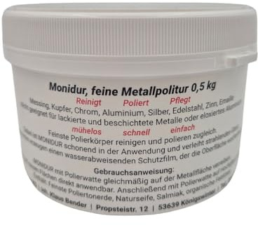 Monidur feine Schleifpaste für Chrom und Metalle 500g