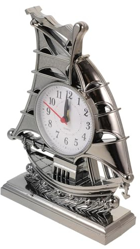 PRETYZOOM Orologio Digitale Batteria Nave Ornamentale Orologio Da Tavolo Sveglia Per Barca a Vela
