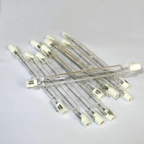 R7S Halogen Volfram Glödlampor 10 st 118 mm 120 V/230 V 500 W J-typ T3 halogenbelysningsrör 5 st 110V -J118