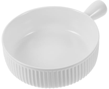 ABOOFAN ciotola di formaggio cestino stoviglie per pranzi all'aperto ciotole per mescolare piatti teglia formaggiera piatti servizio pirofila in ceramica padella in ceramica bianca