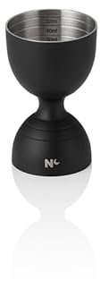 Jigger Rim Bell Nocturn 3/6 cl, Ø 5 cm, Höhe 8 cm, schwarz matt, Chromnickelstahl 18/10