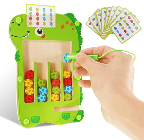 Montessori Spielzeug ab 3 Jahre Mädchen Junge Montessori Holzspielzeug ab 3 4 5 6 Jahre Motorikspielzeug Activity Board Kinderspielzeug Lernspiele Magnet Spielzeug Kinder
