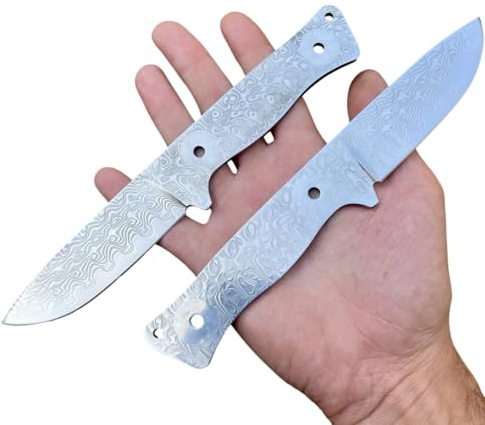 Obespina Couteau lame vide nue vierge acier damas luxe forge artisanat création coutelier cadeau homme fête père camping bushcraft exterieur 67 couches vg10 edc suminagashi japonais