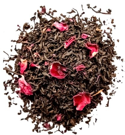 Tè Nero Speziato alla Rosa 100g - Infuso Aromatico, Miscela Premium con Spezie e Fiori di Rosa | Gusto Intenso e Rilassante | Perfetto per Tè del Pomeriggio.C