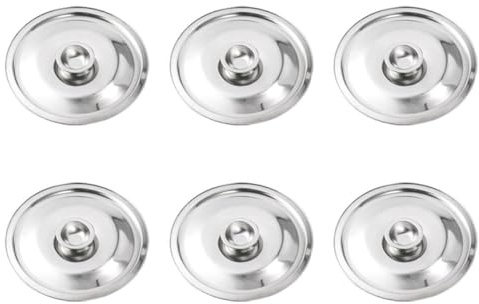 BESPORTBLE 6 Stück-pack Edelstahldeckel für Töpfe und Pfannen mit Griff Hitzebeständig Leicht zu Reinigen Silber Universell für Küche