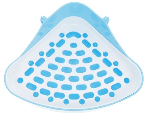 OSOLADY Bac à Litière pour Lapin et Chinchilla en Abs Léger et Compact, Toilettes pour Petits Animaux Adaptées Salon et Jardin, Toilette pour Petit Animal Pratique et Solide