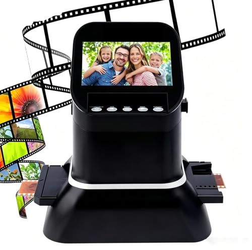 Scanner for Pellicole, Scanner Diapositive Negativi | Scanner per Foto Vintage di Diverse Dimensioni, Adatto a 5 Specifiche di 120 Pellicole