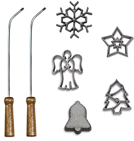Kitchen Supply Rosette Iron 7 Piece Set, Holiday